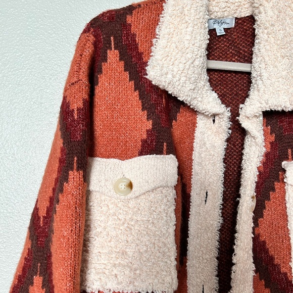 Polygram Sweater Jacket — so warm and cozy! - Picture 5 of 5